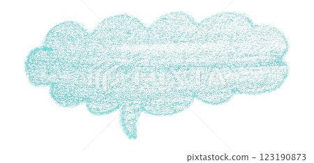 Separate light blue speech bubbles on transparent background. 123190873