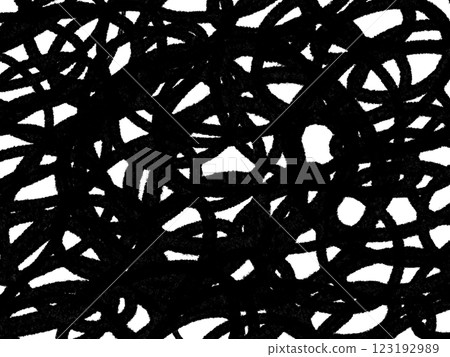 凌亂糾結的線條的單色背景-沮喪和擔心 123192989