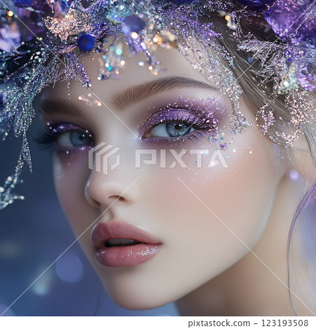 AI創造強大而美麗的西方女性,擁有西式特殊髮型和妝容風格(方形照片) AI創造強大而美麗的西方女性,擁有西式特殊髮型和妝容風格(方形照片) 123193508