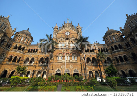 Victoria Station (Chatrapati Shivaji terminal) in Mumbai, India Victoria Station (Chatrapati Shivaji terminal) in Mumbai, India 123193751
