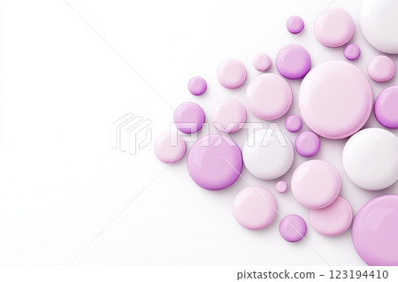 Vibrant circles of pink and purple creating a playful design Vibrant circles of pink and purple creating a playful design 123194410