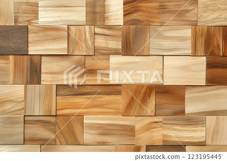 Warm Brown Wooden Blocks Texture, Abstract Square Pattern Background, Natural Wood Mosaic, High Warm Brown Wooden Blocks Texture, Abstract Square Pattern Background, Natural Wood Mosaic, High 123195445