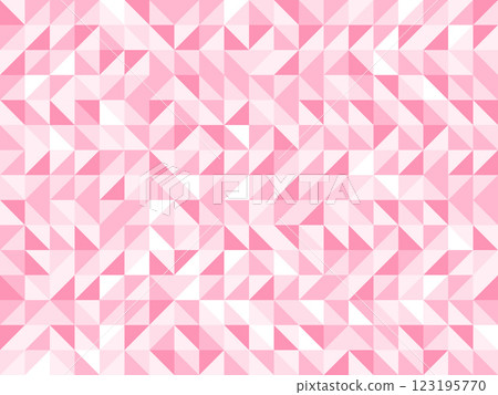 Triangle pattern, geometric pattern background texture, illustration, cherry blossom pink, cute 123195770
