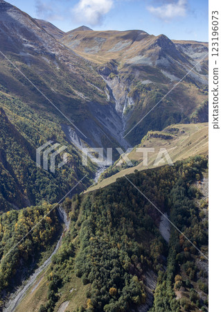 scenic panoramic view of remote wilderness concept of travel tourism environment 123196073