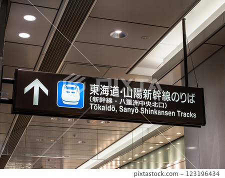 JR東京站新幹線站台信息顯示 123196434
