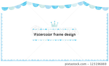 水彩裝飾可用作活動和網頁設計的背景和框架。水彩框架。 水彩裝飾可用作活動和網頁設計的背景和框架。水彩框架。 123196869