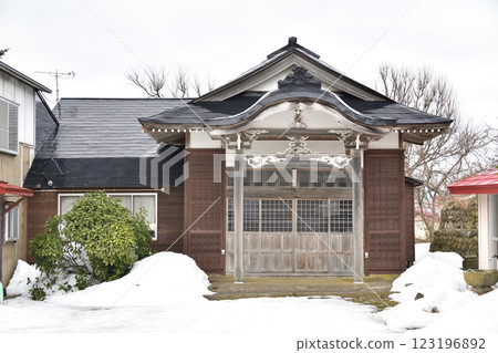 冬季拍攝北海道江差的曼荼羅寺院 冬季拍攝北海道江差的曼荼羅寺院 123196892