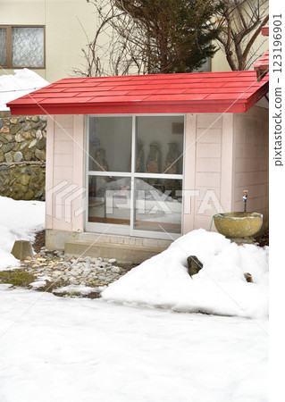 冬季拍攝北海道江差的曼荼羅寺院 冬季拍攝北海道江差的曼荼羅寺院 123196901