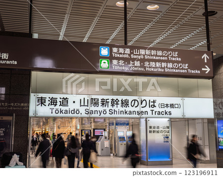 JR東京站新幹線站台信息顯示 123196911