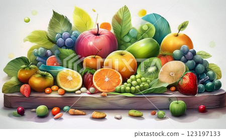 什錦水果 123197133