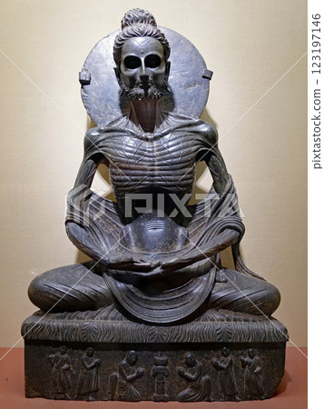 犍陀羅珍寶之一，世界上唯一一尊近乎完整的釋迦牟尼佛像 - 拉合爾博物館 123197146