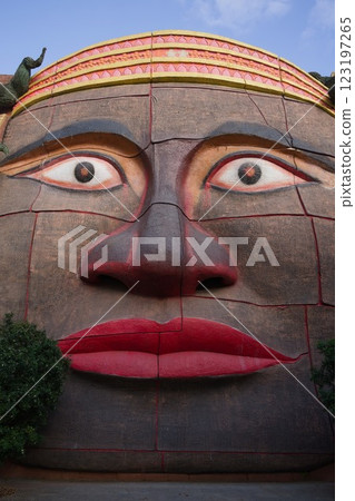 Mysterious face object 123197265