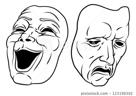 Theater Or Theatre Drama Comedy And Tragedy Masks Theater Or Theatre Drama Comedy And Tragedy Masks 123198392