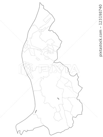 列支敦斯登空白地圖 123198740