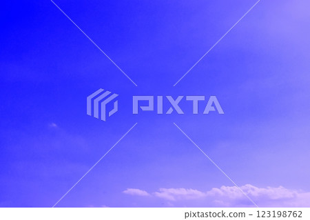 Blue sky with clouds (background material) 123198762