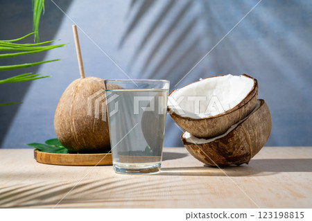 Fresh coconuts, drinking coconut water Fresh coconuts, drinking coconut water 123198815