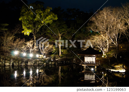 西之丸公園、紅葉谷花園茶室亮燈 西之丸公園、紅葉谷花園茶室亮燈 123199063