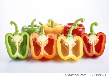 Green pepper image material 123199311