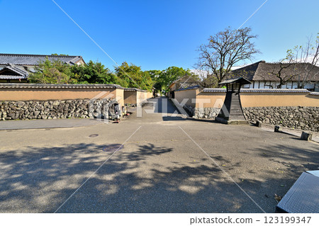 Bungo Kitsuki Castle: Replica castle tower and samurai residence 123199347