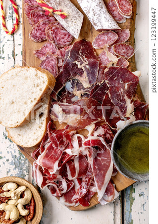 Snack board with Jamon Iberico 123199447