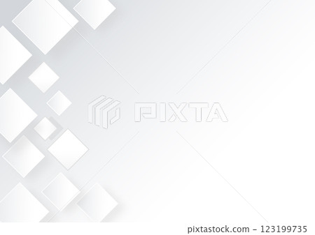 商業幾何白色方形背景插畫素材 123199735