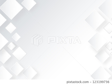商業幾何白色方形背景插畫素材 123199736