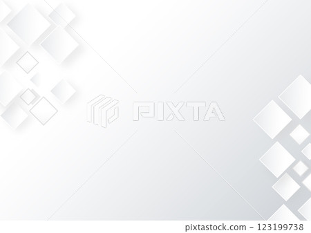 商業幾何白色方形背景插畫素材 123199738