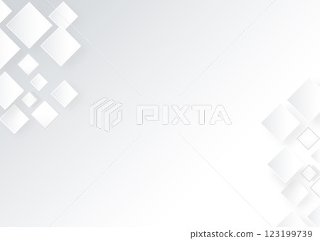 商業幾何白色方形背景插畫素材 123199739