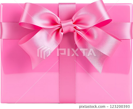 Pink present box 123200393