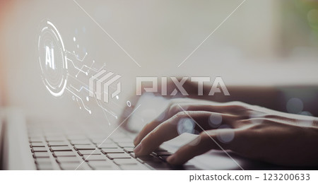 Human interact with AI artificial intelligence brain process generative AI EIDE Human interact with AI artificial intelligence brain process generative AI EIDE 123200633