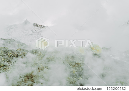 硫黃山（阿托薩努普里）的冬季風景 123200682