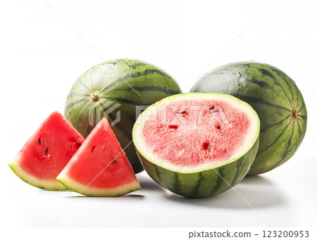 Image material of cut watermelon 123200953
