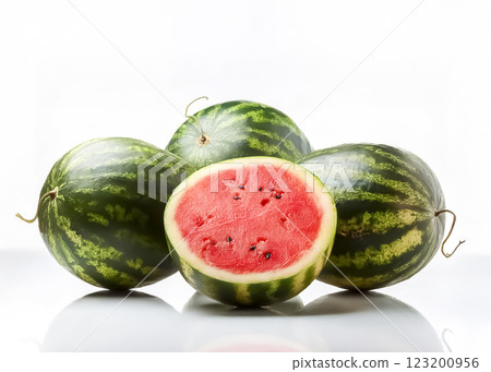 Image material of cut watermelon 123200956