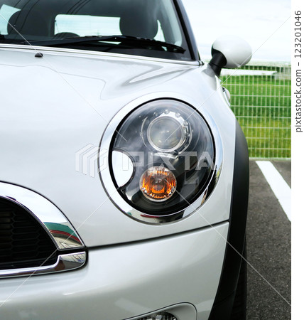 White Mini Cooper headlights White Mini Cooper headlights 123201046