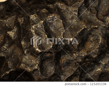 Iron meteor 5.000 years old detail 123201136