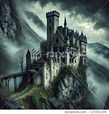 古老的山中城堡 123201239