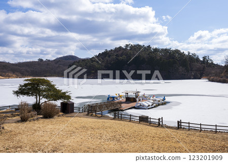 冬季志高湖被冰覆蓋 123201909