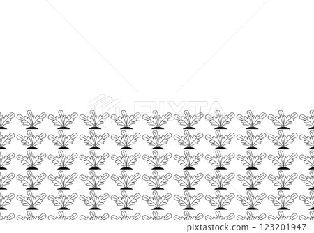 Beet field. Vector seamless repeating background. Editable illustration. 123201947