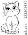 Adorable cat coloring page for relaxation and fun! Perfect for kids and adults, great for mindfulness, stress relief, and creative activities. Adorable cat coloring page for relaxation and fun! Perfect for kids and adults, great for mindfulness, stress relief, and creative activities. 123202689