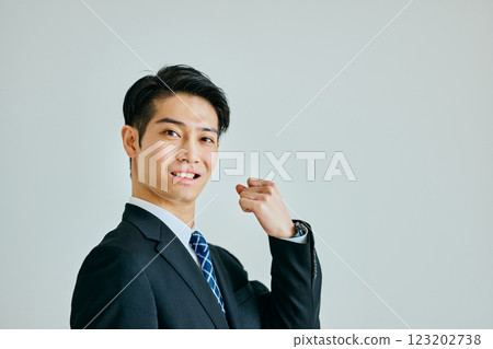 Young men playing guts pose Young men playing guts pose 123202738