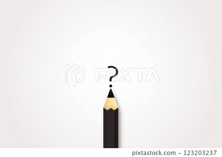 白色背景,用黑色鉛筆在中心畫一個黑線的問號 白色背景,用黑色鉛筆在中心畫一個黑線的問號 123203237