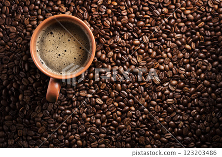 Coffee in a cup 123203486