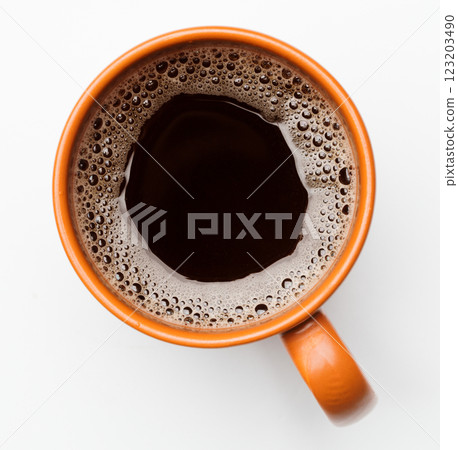 Coffee with foam Coffee with foam 123203490