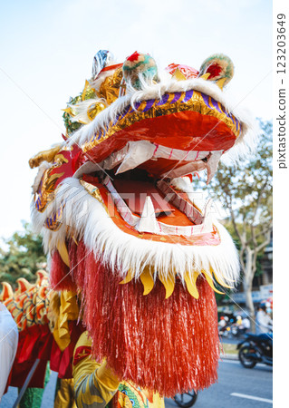 traditional handicraft puppets for sale 123203649