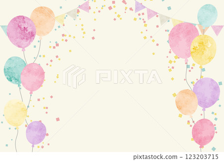 Watercolor celebration illustration background 123203715