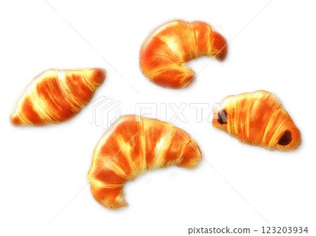 Bread, croissant, hand-drawn illustration 123203934