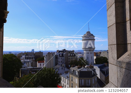 View from the dome of the Sacre Coeur in Montmartre View from the dome of the Sacre Coeur in Montmartre 123204057