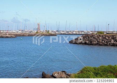 The marina in Saint-Pierre of the Reunion The marina in Saint-Pierre of the Reunion 123204901