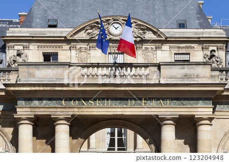 Entrance to the Conseil d'Etat in Paris 123204948