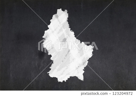 Map of Luxembourg drawn on a blackboard Map of Luxembourg drawn on a blackboard 123204972